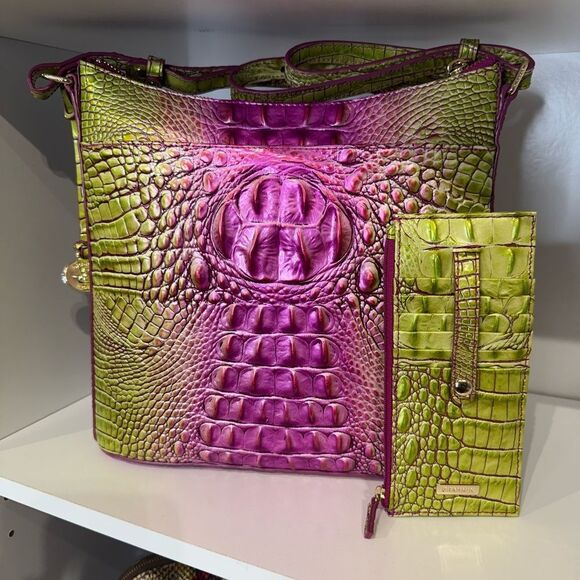 BRAHIM KATIE LIMEADE BAG AND WALLET SET - Picture 2 of 6